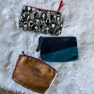 ipsy Makeup Bags Bundle 3 Total